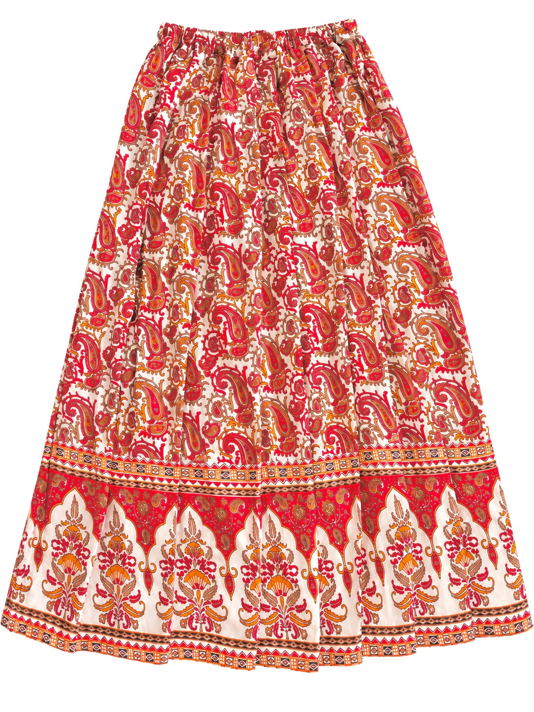 Jaipuri Paisley Flare Twirl Skirt