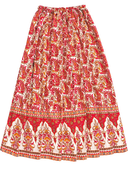 Jaipuri Paisley Flare Twirl Skirt