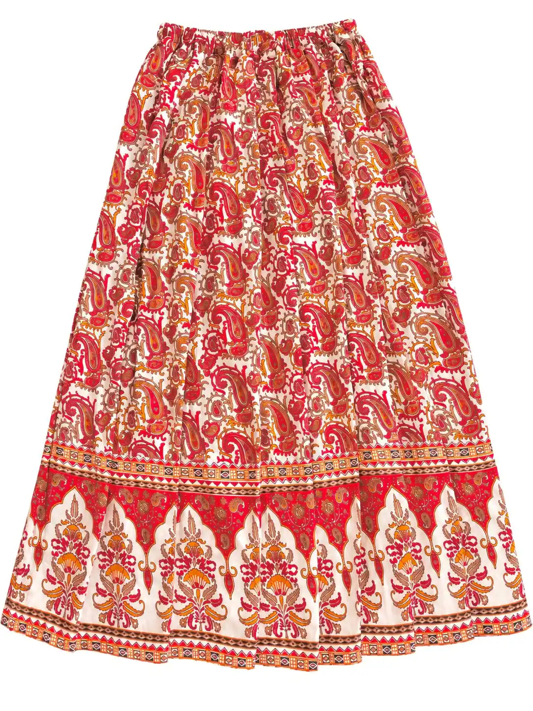 Jaipuri Paisley Flare Twirl Skirt