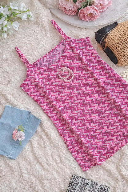 Pink Rangriti Budget Kurta