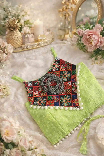 Green Gamti Navratri Denim Fit