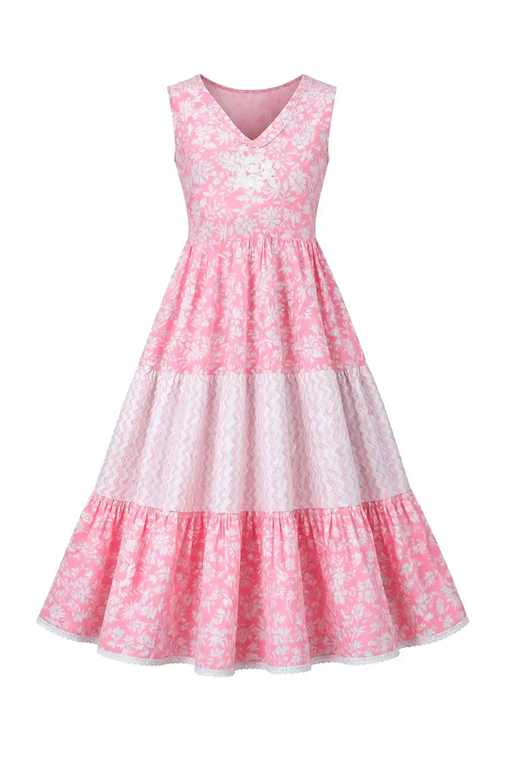 Blush Pink Tiered Frill Gulnaz Kurta