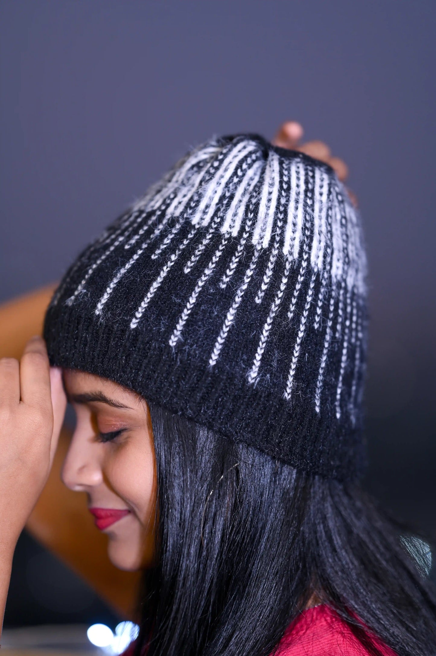 Cutest Soft Black Winter Cap