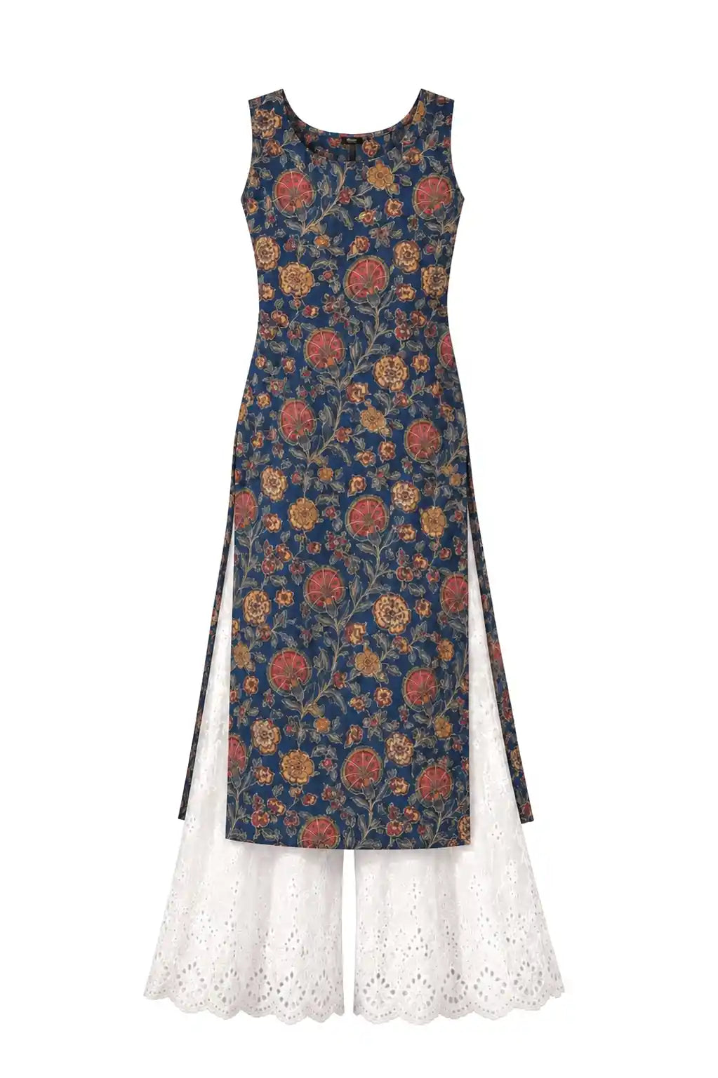 Blue Kalamkari Jaipuri Gulnaz Kurta