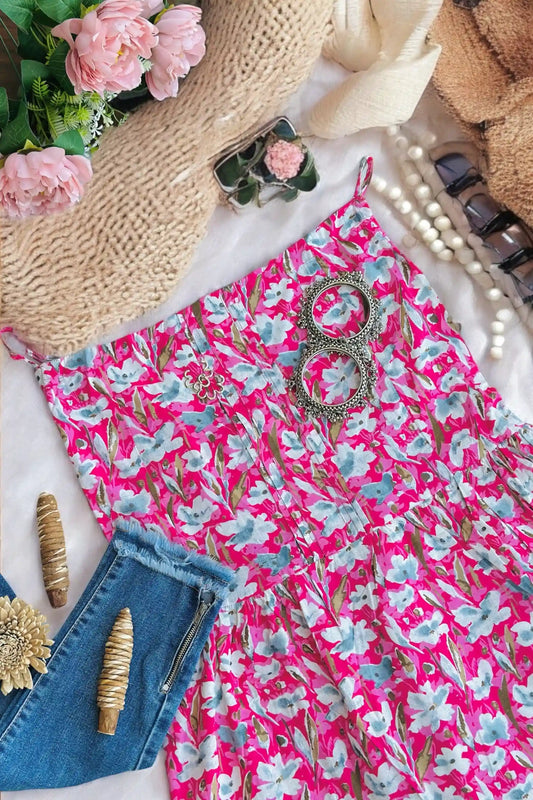 Soft Cotton Pink Peplum Top