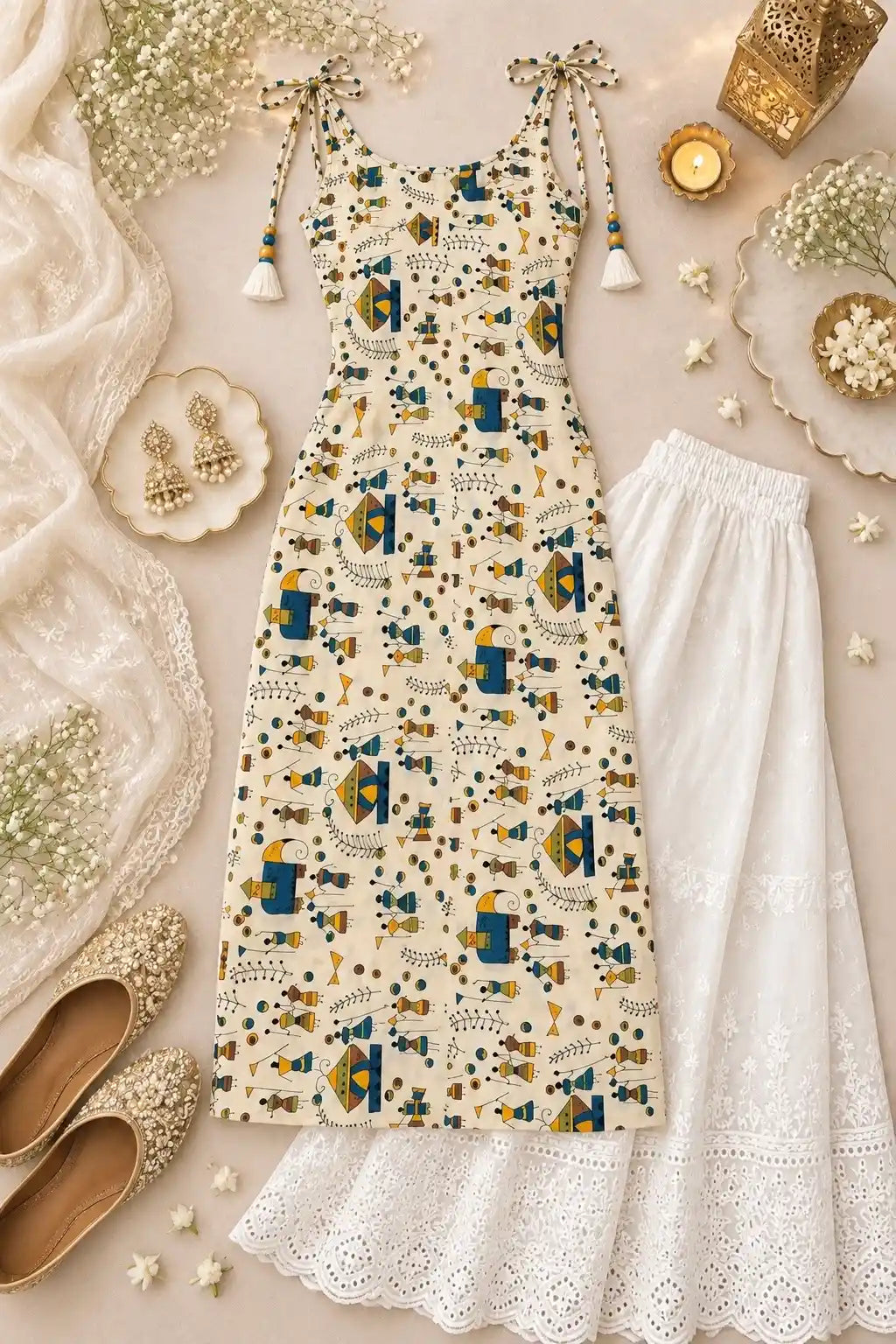 Jaipuri Handblock Style Printed Kurta