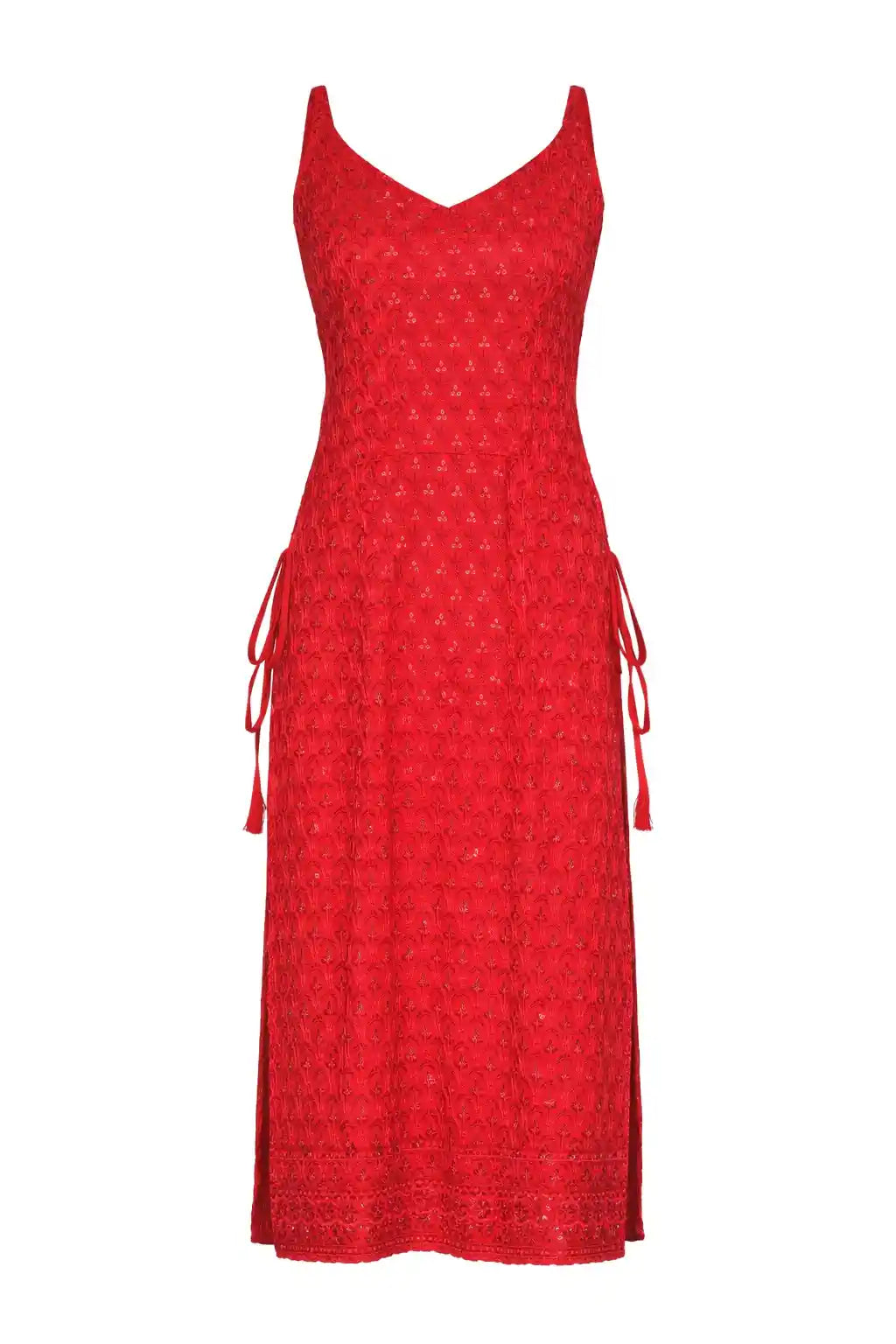 Scarlet Sequin Dori Side Slit Kurta