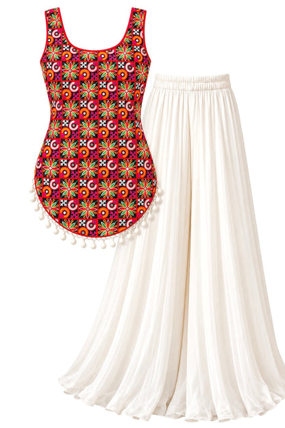 Gamti Gulnaz Multi Embroidered Top