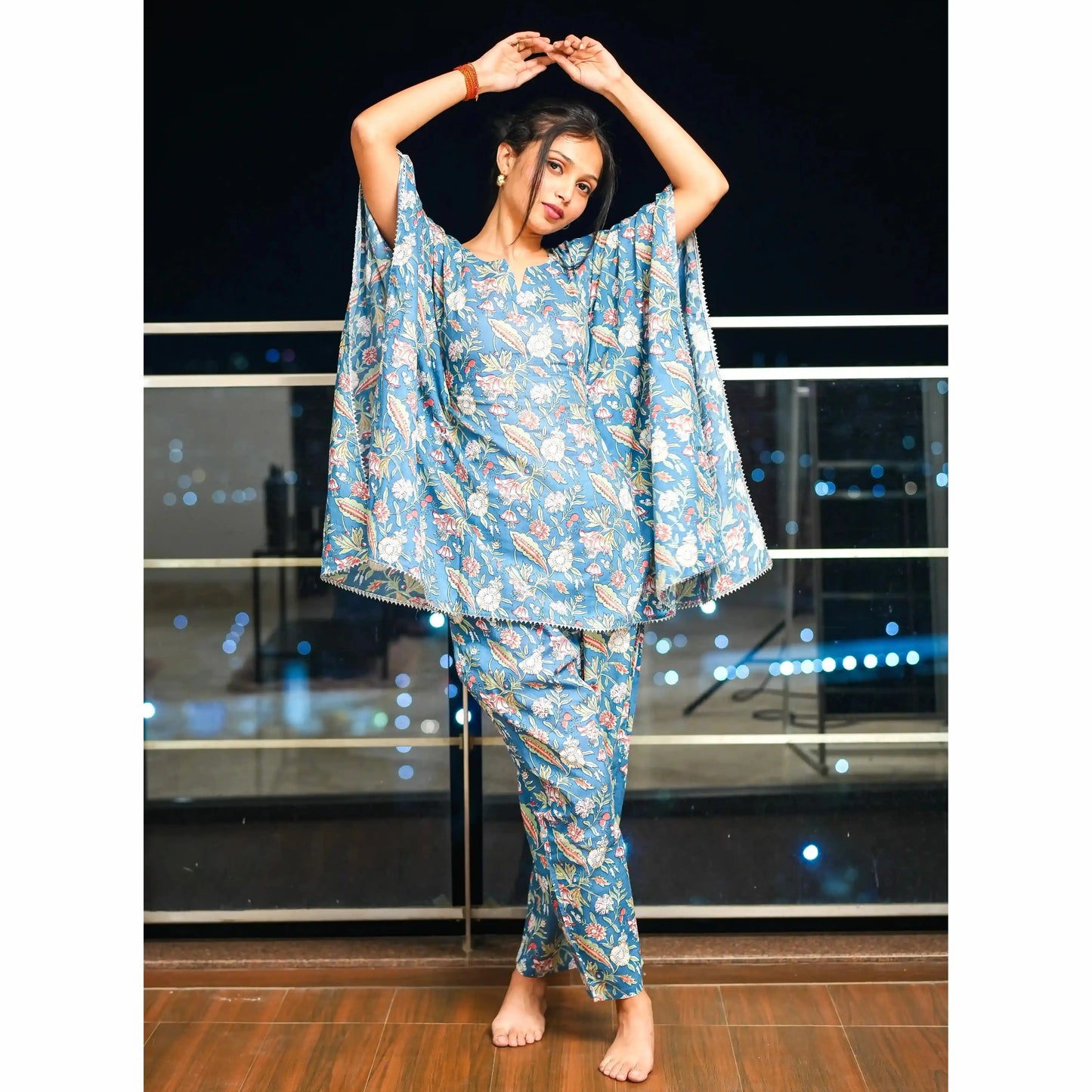 Kalamkari Blue Jaipuri Loungewear
Set!