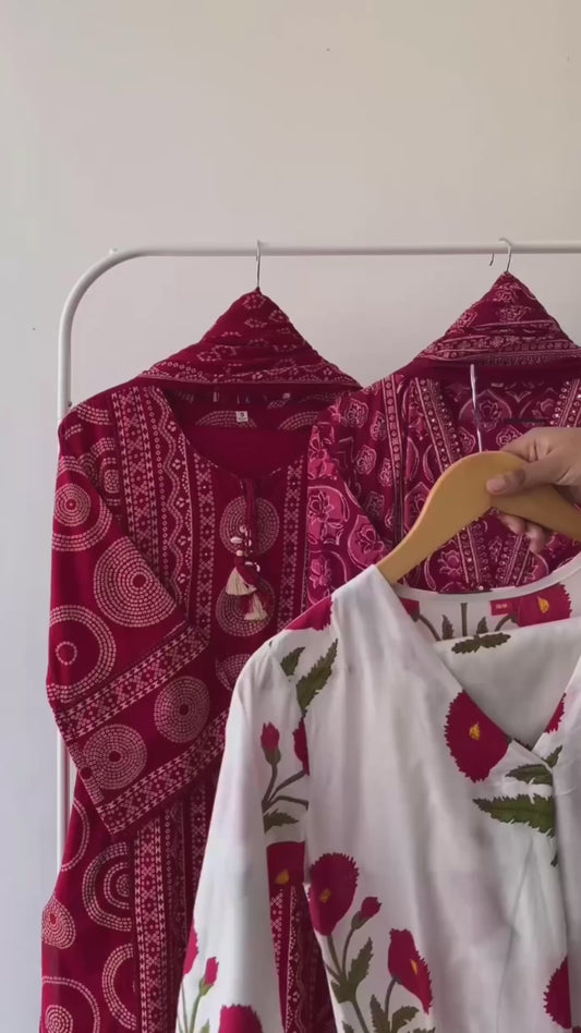 Meher Block Kurta Set