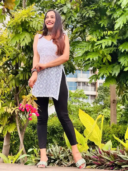 Diamond White Dori Gulnaz Kurta