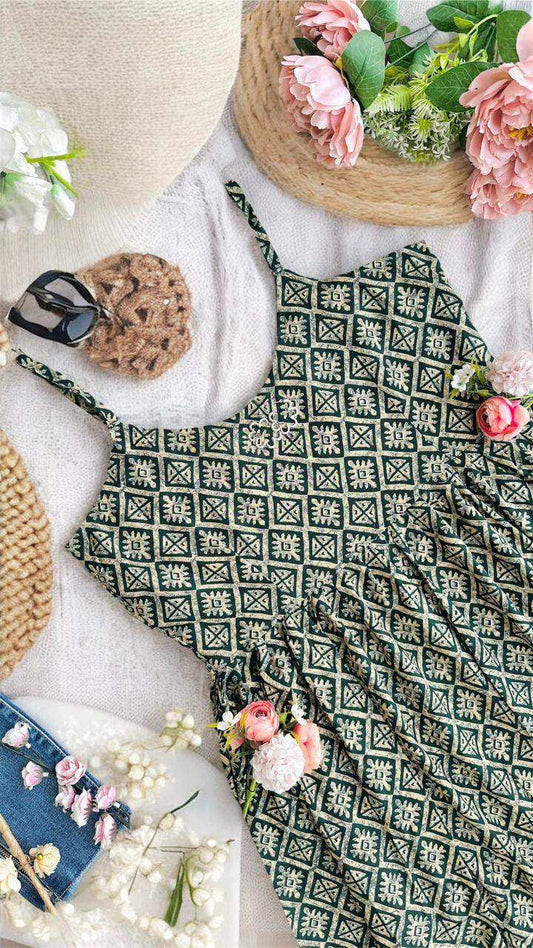 Green Escape Peplum Top