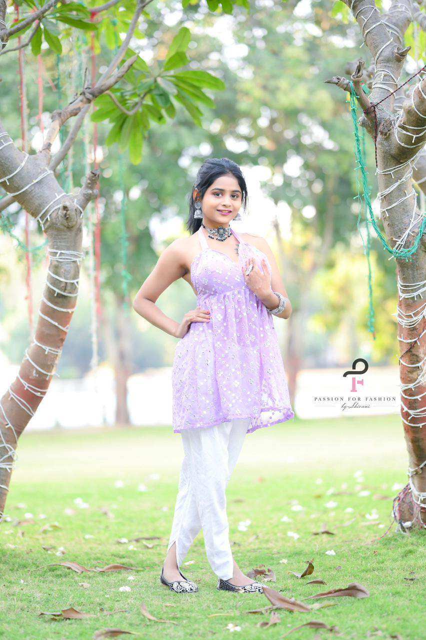 Blush Lilac Gulnaz Peplum Top