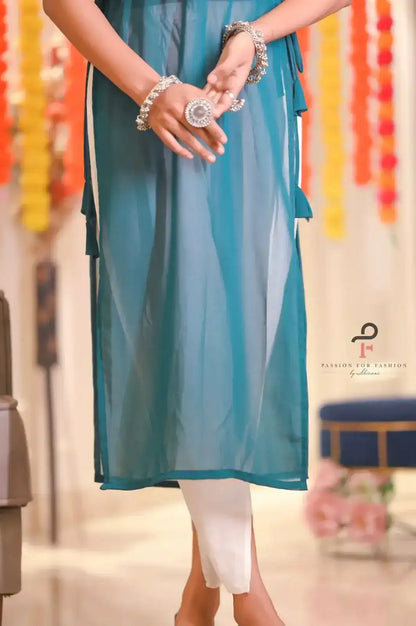 Blossom Kerosene Embroidered Gulnaz Kurta