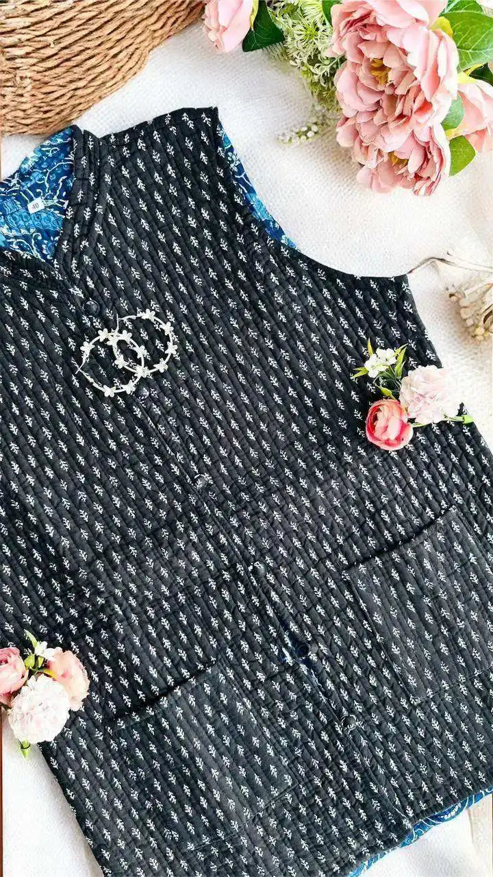 Black Botti Jaipuri Jacket