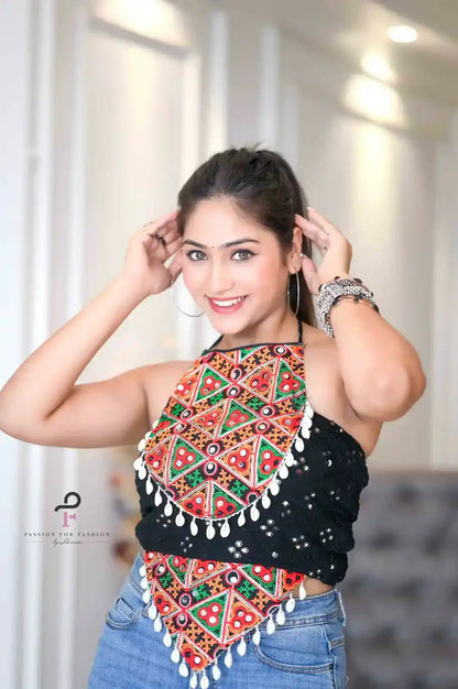 Black Gamti Navratri Denim Fit