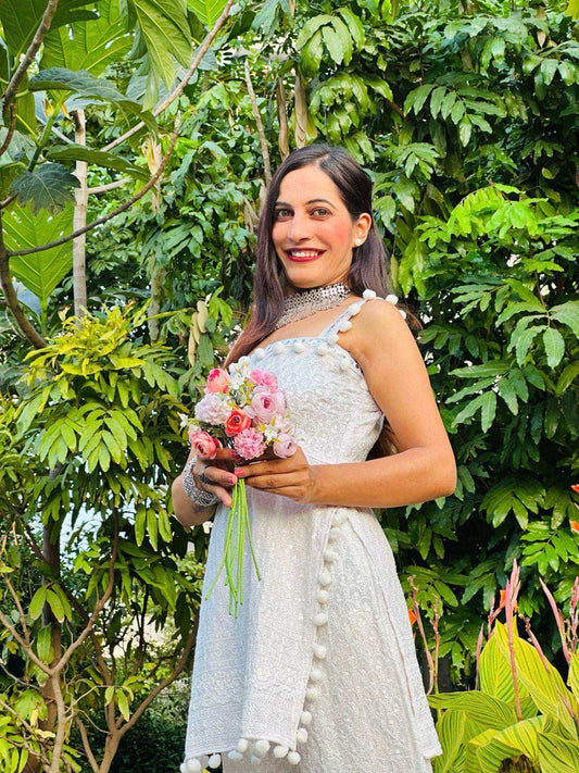 Serenity White Gulnaz Cord Ensemble