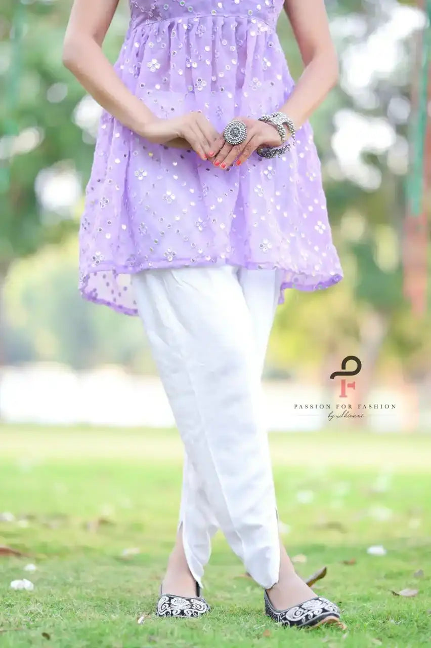 Blush Lilac Gulnaz Peplum Top