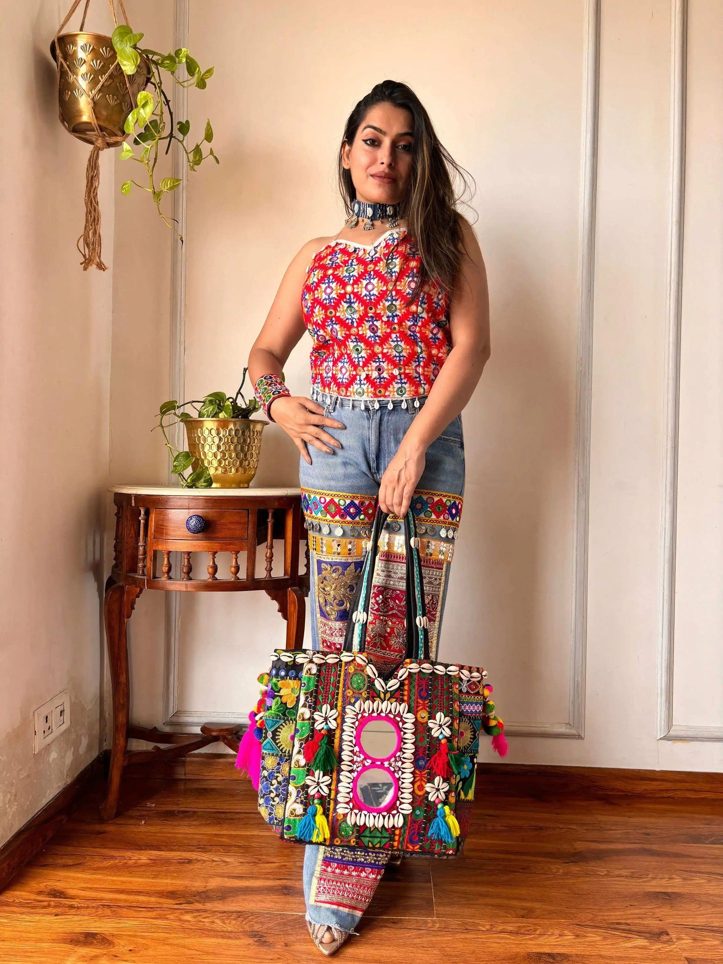 Boho Chic Embroidered Top