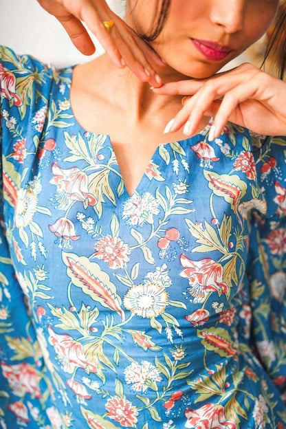 Kalamkari Blue Jaipuri Loungewear
Set!
