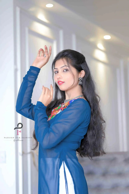 Charm Gamti Gulnaz Embroidered Kurta
