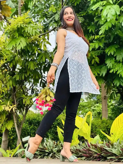 Diamond White Dori Gulnaz Kurta