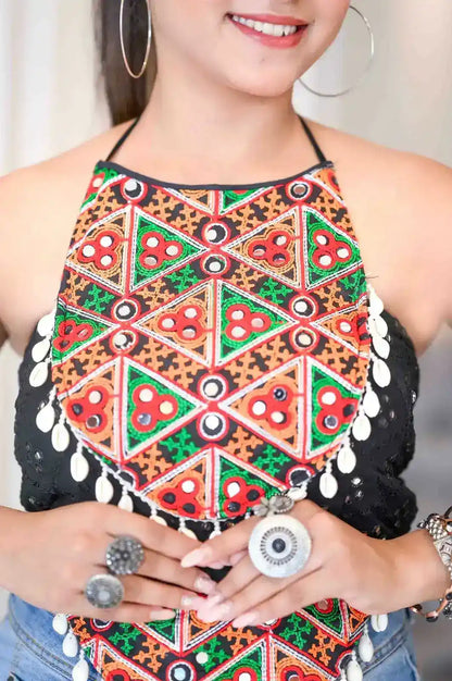 Black Gamti Navratri Denim Fit