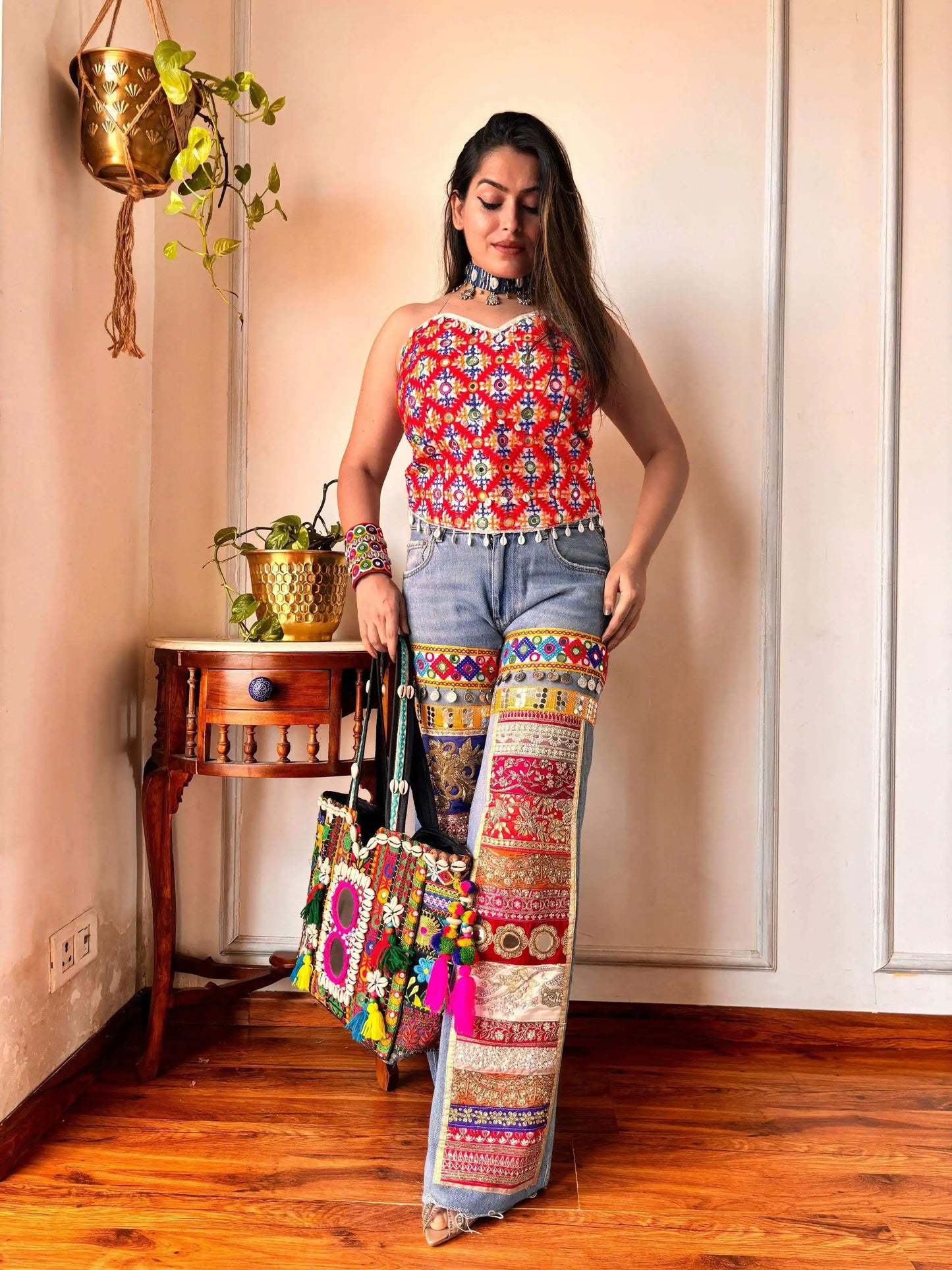 Boho Chic Embroidered Top