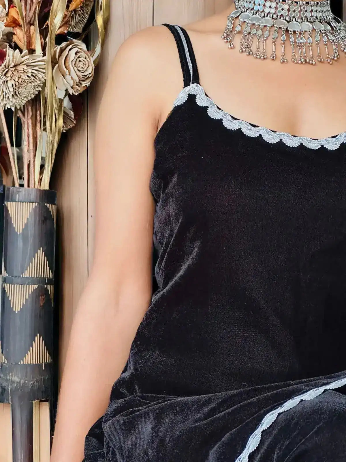 Swati's Dreamy Black Velvet Ensemble