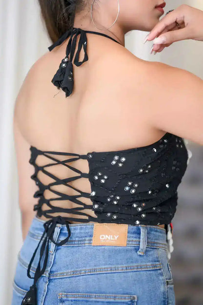 Black Gamti Navratri Denim Fit