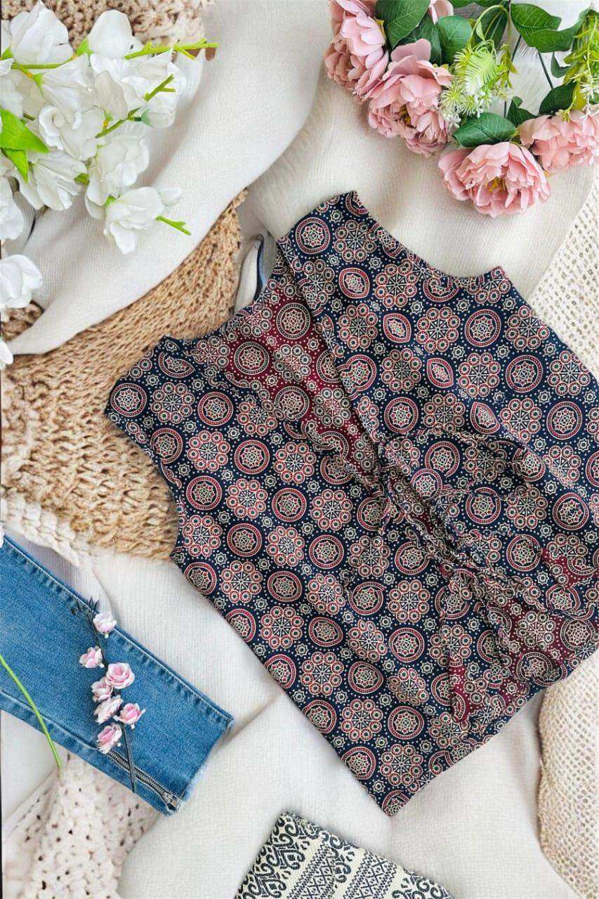 Vintage Mosaic Ajrakh Jaipuri Jacket