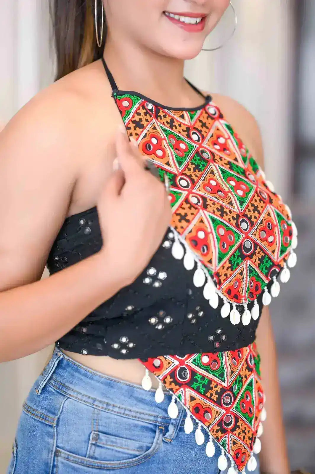 Black Gamti Navratri Denim Fit
